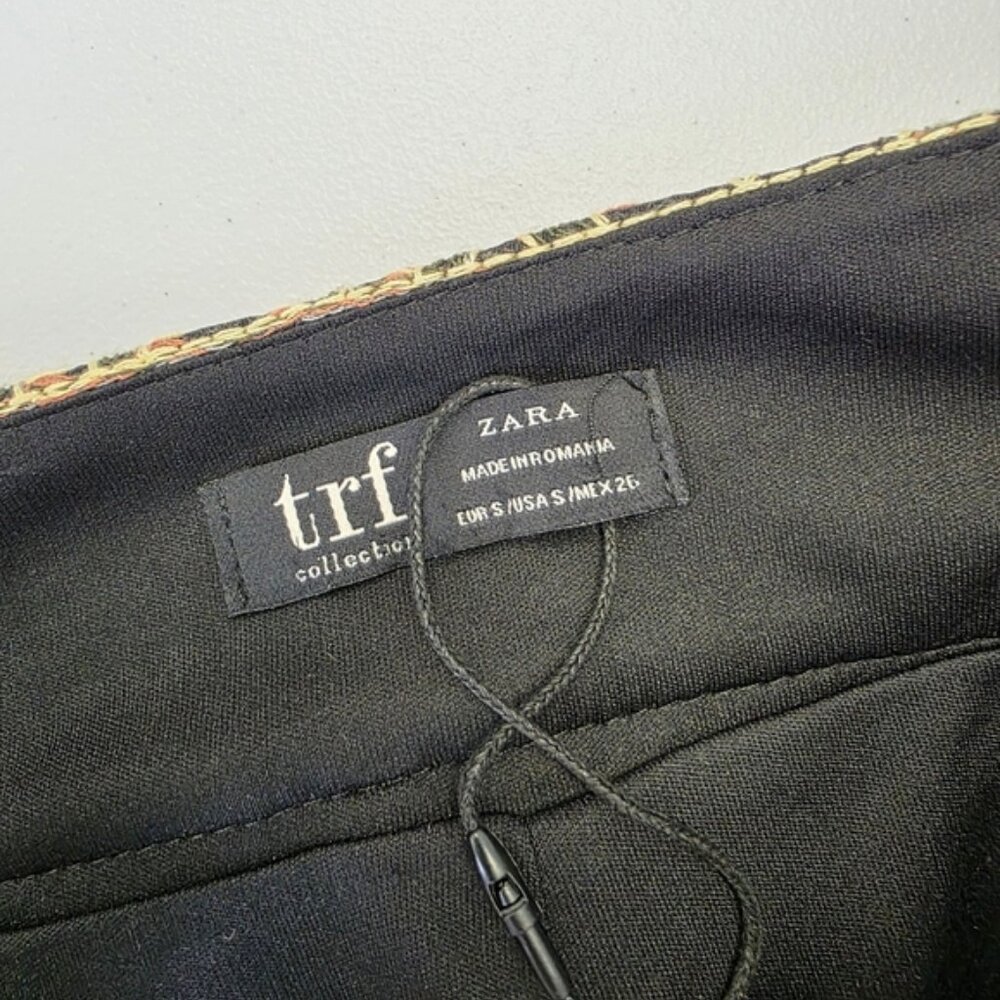 Zara Tweed tribal accent raw hem mini Skirt - Picture 4 of 8